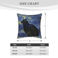 thumbnail image 4 of Kll Shambhala Cat Decorative Throw Pillow Covers Velvet Soft For Couch Sofa Bedroom Living Room Outdoor -20"X20", 4 of 8