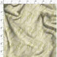 thumbnail image 2 of Soimoi Cotton Satin Spandex Yellow Fabric By the Yard - 54 Inch Wide - Leaves Print Fabric - Nature - Inspired Elegance for Apparel and Decor Printed Fabric, 2 of 6