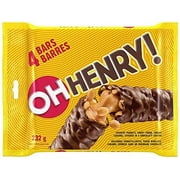 OH Henry! Chocolate Candy Bars 232g/8.2 oz.  (4 Full Sized) {Imported From Canada}