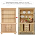 thumbnail image 4 of Mgaxyff 1:12 Doll House Accessories Wooden Three Layers Cabinet Simulation Furniture , Dollhouse Cabinet, Dollhouse Bookcase, 4 of 7