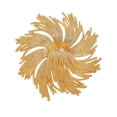 thumbnail image 3 of Broche de flores, Broche de flores, Exquisita insignia de metal para solapa, Pin dorado para vestidos, abrigos, sombreros, blusas, 3 of 9