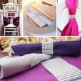 thumbnail image 2 of 50Pcs/Lot  Gold Silver Napkin Chairs Buckles Wedding Event Decoration Crafts Rhinestone Bows Holder Handmade Party Supplies gold, 2 of 9