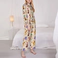thumbnail image 3 of Xecao Dogs In Different Poses for Women's Long-Sleeved Pajama Set with Button Front and Pockets Soft Lounge Sleepwear for Home Relaxation-Medium, 3 of 7