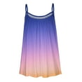 thumbnail image 4 of pbnbp Womens Shirts Summer Ombre Tie-Dye Blouses Spaghetti Strap Crewneck Sleeveless Casual Tank Tops, 4 of 4