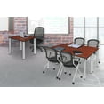 thumbnail image 2 of Regency Kee 42in. Square Breakroom Table- Cherry/ Chrome, 2 of 3
