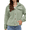 Light Green, variant on Mengpipi Women's Short Lapel Cardigan Fuzzy Ribbed Knit Open Front Shacket S-2XL