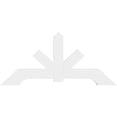 thumbnail image 2 of 72"W x 33"H x 2"D x 6"F, 11/12 Pitch, Vanguard Architectural Grade PVC Gable Bracket, 2 of 8