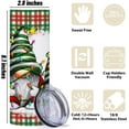 thumbnail image 2 of 20oz Stainless Steel Tumbler Christmas Straight Skinny Water Bottle Winter Seasonal Santa Gnome Travel Coffee Mug Insulated Tumblers Cups for Boys Girls Friend Sisters Mom Birthday Holiday, 2 of 5