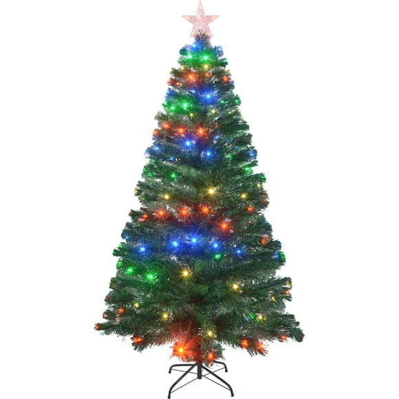 Árbol Navidad Led JARDIMEX Fibra Optica 180 Cm 200 Ramas + Estrella