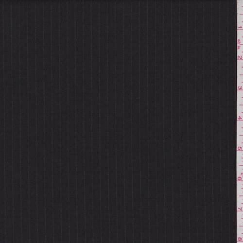 Black/Pale Grey Pinstripe Wool Suiting, Fabric By the Yard Walmart