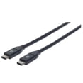 thumbnail image 1 of Cable USB-C V3.1, C-C 0.5M Negro Manhattan 354899, 1 of 2