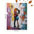 thumbnail image 3 of Couple Kissing Abstract Decorative Painting/Canvas Art， Suitable for Living Room， Bedroom， Dining Room， Study Room， Office， Hotel， Cafe， Bar， Apartment， Hallway Wall Decoration., 3 of 8