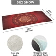 thumbnail image 3 of Coolnut Mandala Red Bath Mat, Dry Quickly Non Slip Absorbent Bath Rug, Soft Living Room Bedroom Home Floor Mats, Bath Mats for Bathroom, Tub and Shower 20" x 39" Home Decor, 3 of 7