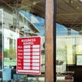 thumbnail image 4 of Pen+Gear Business Operating Hours Sign, 8"x12" - Complete with Numbers,  Red & White, 4 of 9