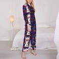 thumbnail image 2 of Bingfone Womens Pajama Sets Llama Alpaca Print,Long Sleeve Loungewear Pajamas Set-X-Large, 2 of 8