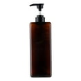 thumbnail image 1 of Dispensador de jabón con bomba manual, botella de loción, encimera de baño, dispensador de detergente para ropa, dispensador de champú recargable para 1000ml marrón, 1 of 8