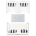 thumbnail image 6 of Safavieh Montez 4-Piece Eucalyptus Wood Outdoor Set with Pillows in Gray/Beige, 6 of 8