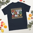 thumbnail image 2 of Juneteenth Vibes Black History Month African American Pride Graphic classic tee (Navy, 2XL), 2 of 4
