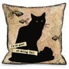 "I'm So Good At Being Bad" Indoor Throw Pillow by Kate Ward Thacker, 18"x18"