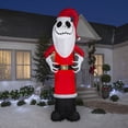 thumbnail image 2 of Gemmy Giant Christmas Inflatable Jack Skellington in Santa Outfit, 10 ft Tall, Multi, 2 of 2
