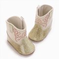 thumbnail image 6 of Baby & Toddler Western Cowboy Boots for Girls Boys Cozy Boots Baby Girl Shoes Non-Slip Crib Shoes for Toddlers Size 12-15 Months, 6 of 9