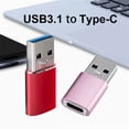 thumbnail image 3 of Gwong Electrónica Adaptador de convertidor de metal masculino de tipo C a USB3.1 para USB3.1 para teléfono móvil, 3 of 7