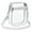E, variant on Clear PVC Crossbody Bag - Stadium Approved 20x15cm Transparent Shoulder Bag for Men/Women - Adjustable Strap (11.5-23") with Front Pocket