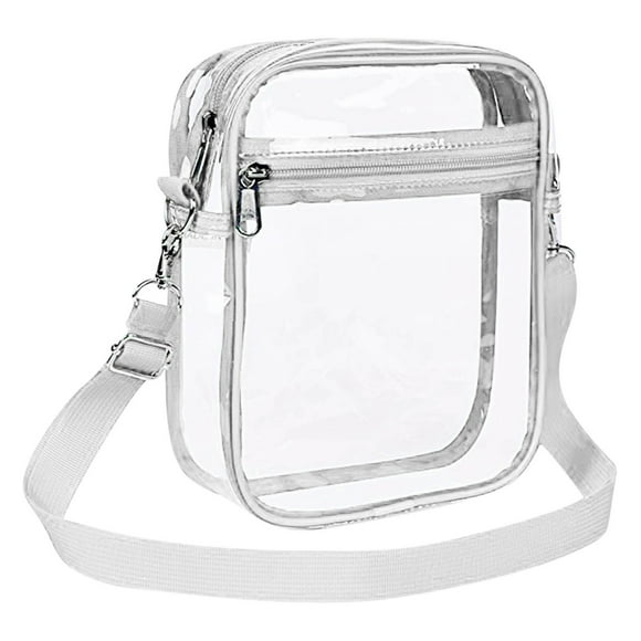 Czzoypi PVC Clear Stadium Bag, Transparent Chest Bag for Men Women, Security Approved Crossbody Bag for Concerts Sports Travel