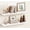 White, variant on 36 Inch Floating Shelves for Wall Set of 2, Large Long Wall Shelves for Living Room Decor, Walnut Brown Wooden Hanging Shelves for Bedroom Kitchen Bathroom Office Books Pictures (Dark Wood)