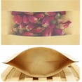 thumbnail image 4 of 100 bolsas de papel kraft con ventanas, bolsas con cierre vertical, utilizadas para, 4 of 5