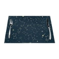 thumbnail image 1 of YFYANG Washable Heat-Resistant Placemats, 70% PVC/30% Polyester, Constellation Lines Texture Kitchen Table Mat, 12" x 18" 6 Pcs, 1 of 6