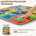 thumbnail image 6 of Beavtaens Baby Play Mat for Floor, Foam 50"x50"x1" Playpen Mat, Thickened & Non-Slip, for Ages 0-4, 6 of 9