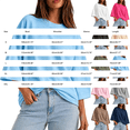 thumbnail image 3 of Yaruuzi 3/4 Length Sleeve Womens Tops Raglan Sleeve Tops Pleated Shirts Fall Tops Light Weight Tops Crewneck T Shirts Plus Size Women Blouses Round Neck Tunic Solid Color Shirts Pink L, 3 of 8