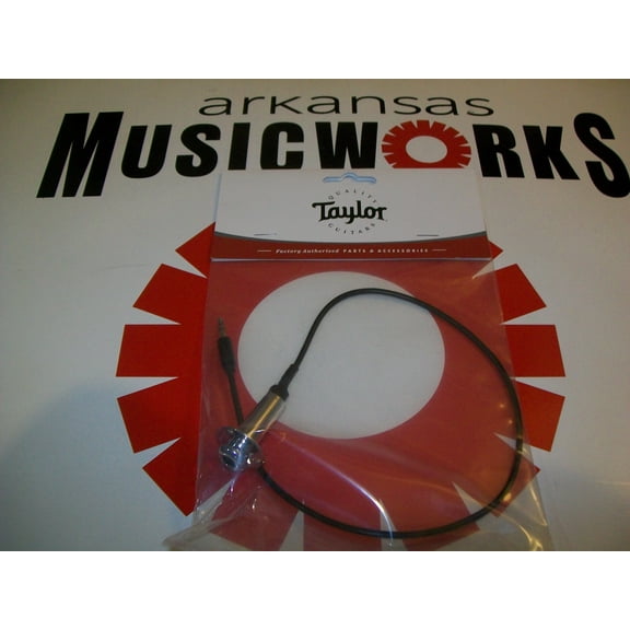 Taylor Prewired Endpin Jack Assembly For ES-B Preamp, 18" - CHROME, #84815