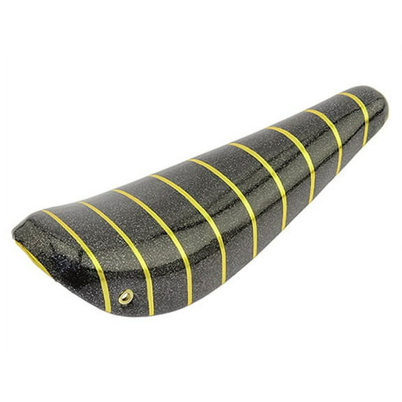 bike 16 Banana Saddle Sparkle/Black W/Gold Strip.bicycle seat