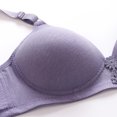 thumbnail image 4 of Bigersell T Shirt Bras for Women No Underwire Discount Padded Sports Bras Women Push up Sport Bras Longline Bra Style R-920 Womens Bras Sports Bras Back-Smoothing Bra Hook & Eye Bra Closure Purple XL, 4 of 9