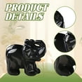 thumbnail image 3 of ACDANC Animal Figurines,Artistic Collectible Piece Animal Toys,ature Elephant Statue Garden Decor,Black,1.5*0.79*1.1in, 3 of 7