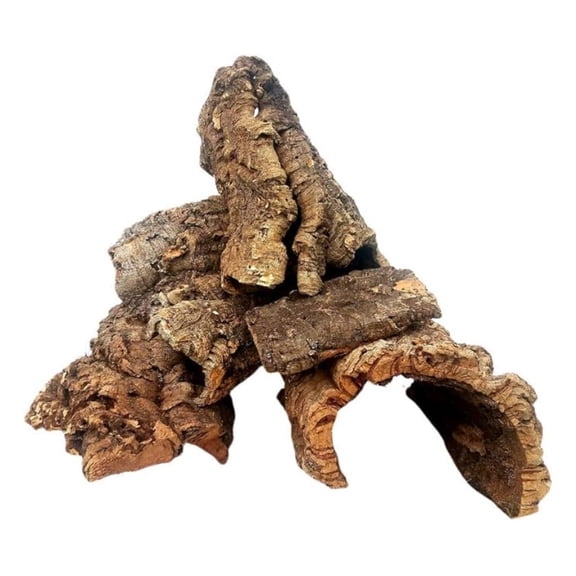 Cork - 1lb (Assorted) - for Orchids, Airplants, Reptiles, and Terrariums 1 Pound