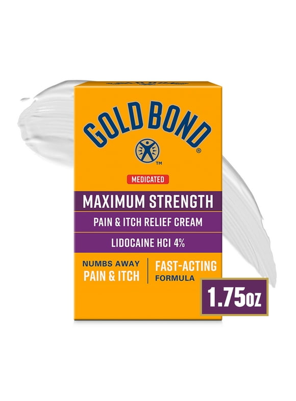 Gold Bond Medicated Maximum Strength Pain & Itch Cream, 1.75 oz.