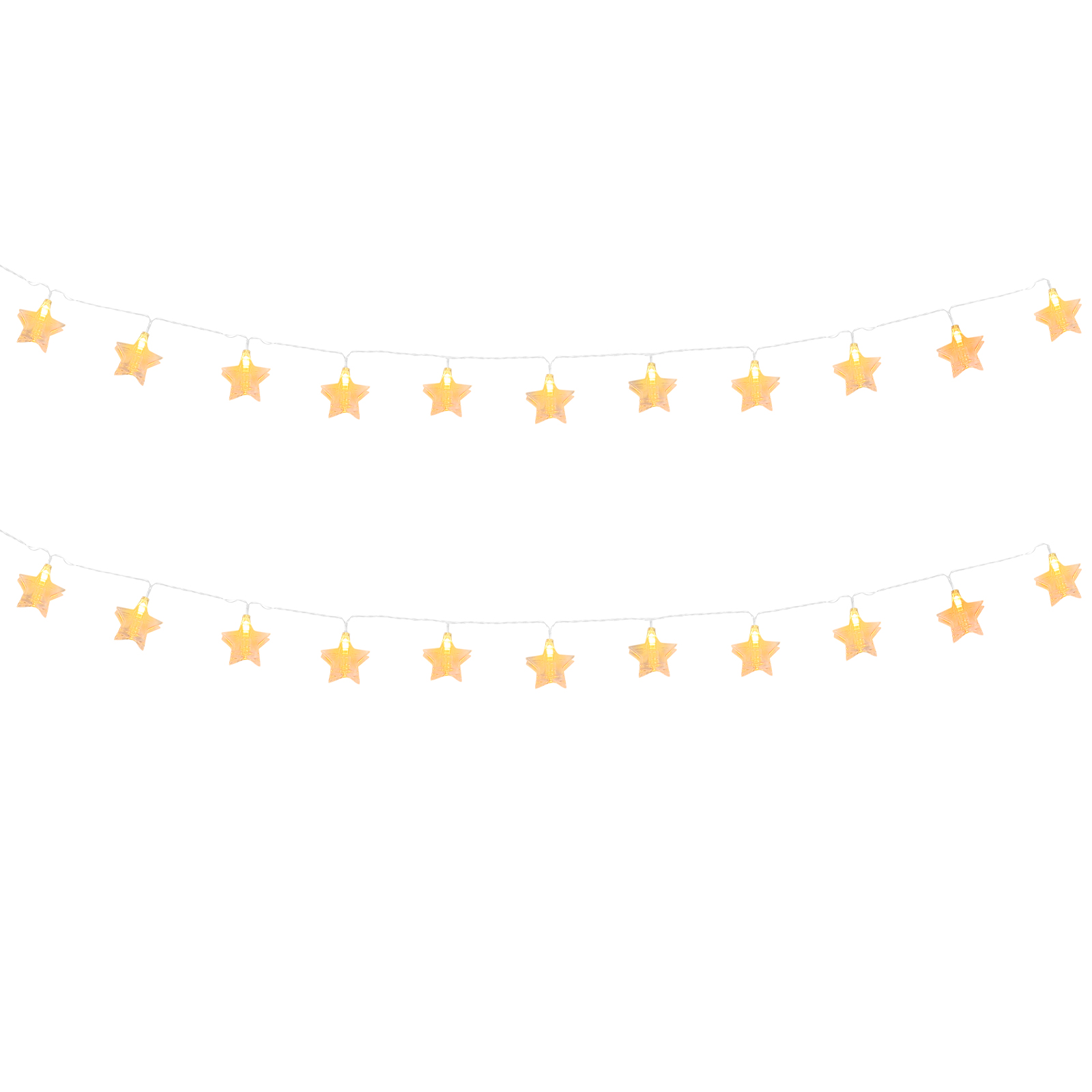 2PCS Lovely Star Shape Clip Light String Creative LED Star Photo Clip