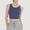 Blue, variant on Women's Push-Up Bras Breathable Racerback Tank Shock Fixed Cup Yoga Wear
