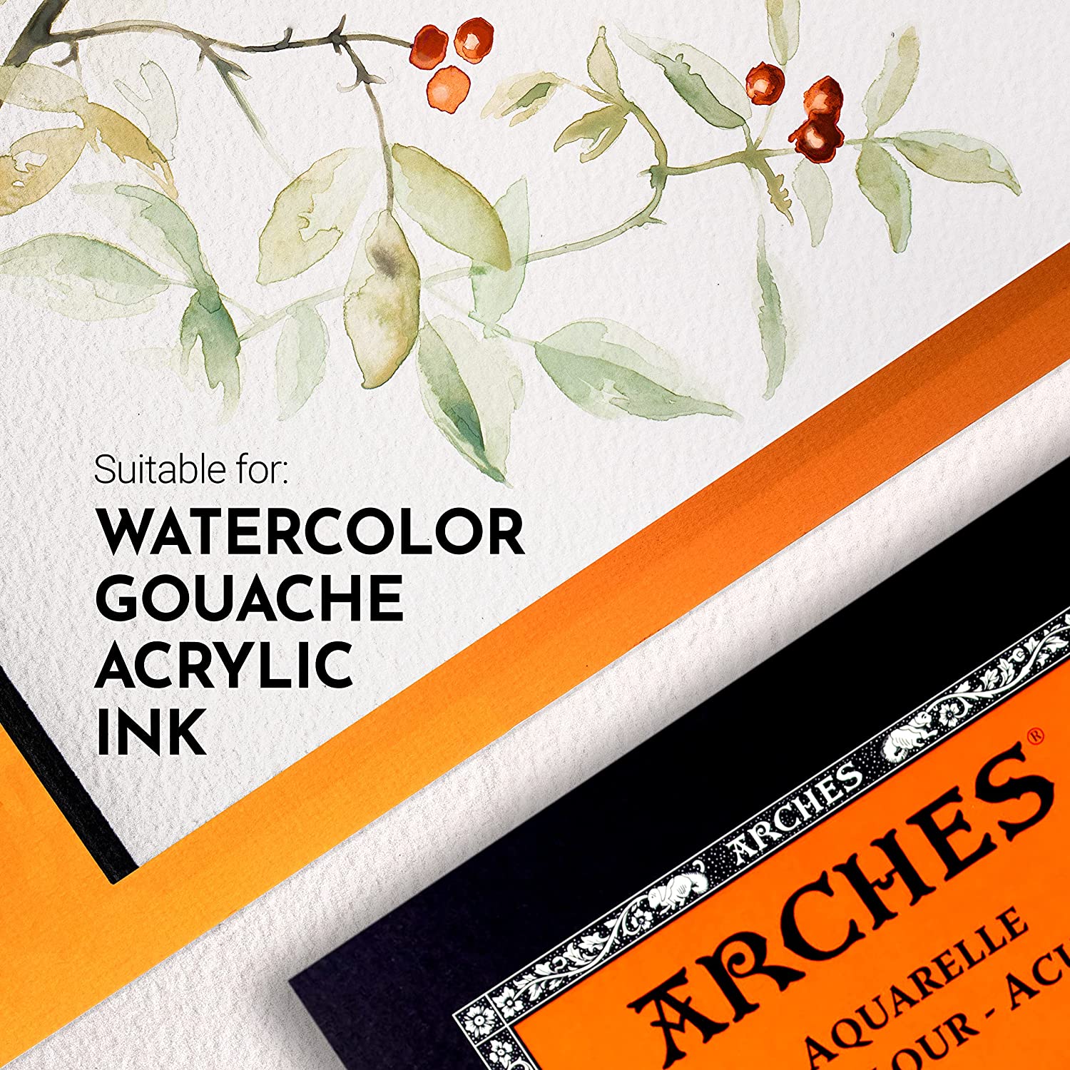Arches 140 lb. Watercolor Pad, Rough, 10" x 14"