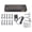 Black - AU Plug, variant on MOSKYAUDIO Pedalboard Power Supply 11-Channel MPT-10, Independent Short Circuit Protection for Guitar Effect Pedals 9V/12V/18V, Black - US Plug (6.4 inches / 16.2 cm)
