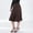 Brown, variant on Flared Midi Skirt for Women Elastic Waist A Line Swing Skirt Casual Office Workwear Modest Long Skirts