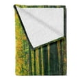 thumbnail image 2 of Forest Soft Flannel Fleece Throw Blanket, Pathway in Autumn Dramatic Road to Infinity Toned Warm Fall Colors Rural Scenery Print, Cozy Plush for Indoor and Outdoor Use, 70" x 90", Green, by Ambesonne, 2 of 5