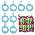 thumbnail image 1 of Uxcell 50 Pcs Bucles de Repuesto para Telar de Agarraderas, Bucles de Repuesto Elásticos para Tejer en Colores Arcoíris para Manualidades DIY de Niñas, Telar de 7", Azul Claro, 1 of 6