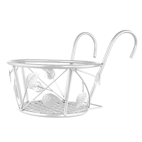 Sentmoon Wal-mart Deals Leaves Small Flower Baskets Iron Railings Potted Racks Hanging Windowsill Green Rose Wall Hanger Todays Deals Clearance Sales