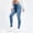 1-Blue, variant on Womens Casual Blue Classic High Waist Pockets Straight Denim Pants Trousers Jeans Straight Women Jean Pants for Women