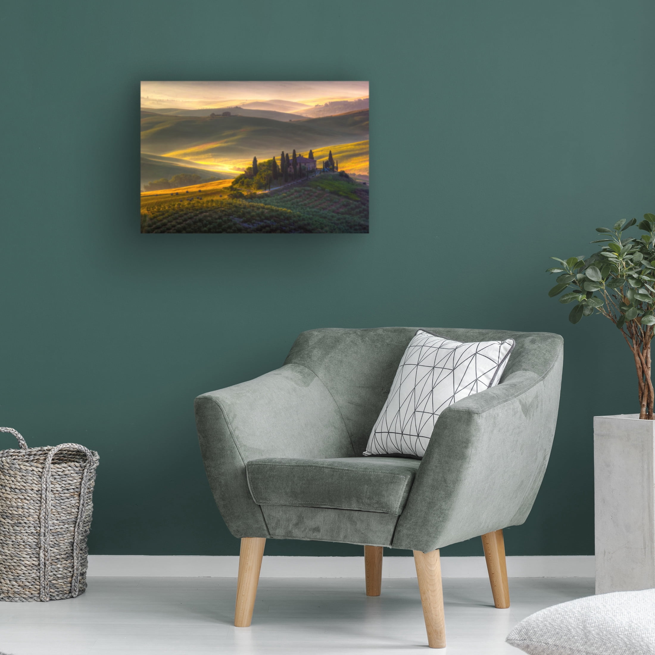 Francesco Riccardo Iacomino 'Of Green And Gold' Canvas Art - 47 x 30 Inches