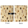 thumbnail image 2 of Leather Notebook with Pen Holder Writing Notepad Includes 100 Pages Lined Journal Bees and Flowers Pattern, 2 of 6